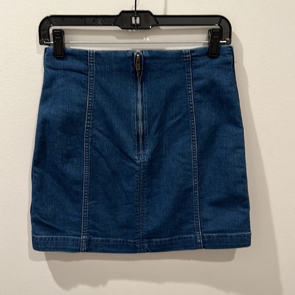 Free People Jean Skirt Size 6 - Picture 2 of 6
